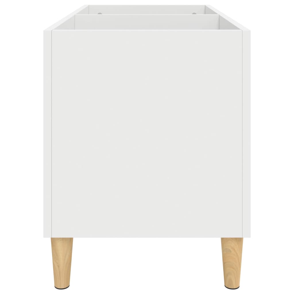 Mobile Porta Dischi Bianco 74,5x38x48 cm in Legno Multistrato