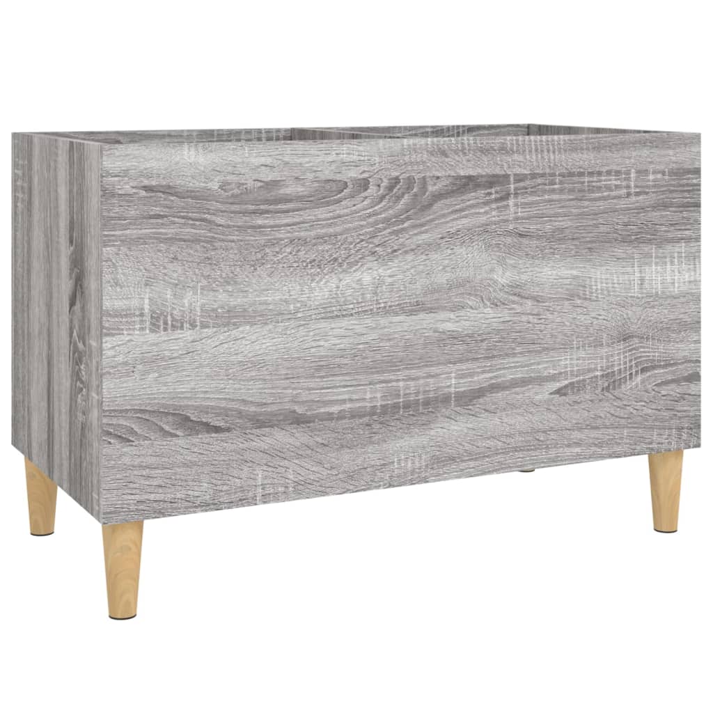 Mobile Porta Dischi Grigio Sonoma 74,5x38x48 Legno Multistrato