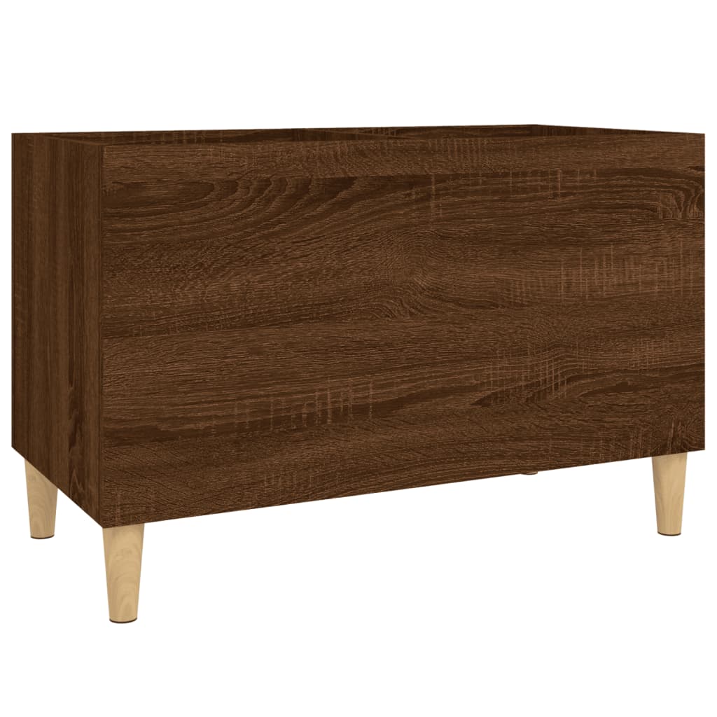 Mobile Porta Dischi Rovere Marrone 74,5x38x48 Legno Multistrato