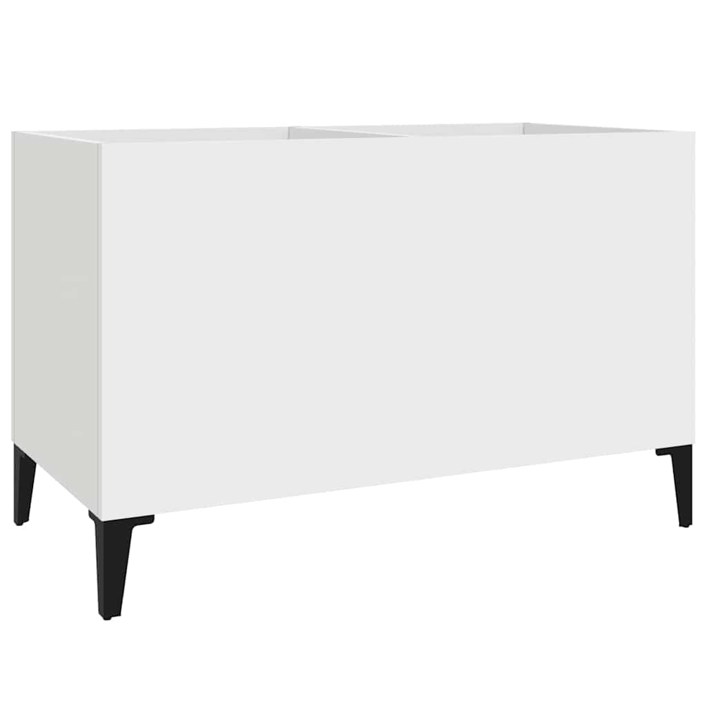 Mobile Porta Dischi Bianco 74,5x38x48 cm in Legno Multistrato