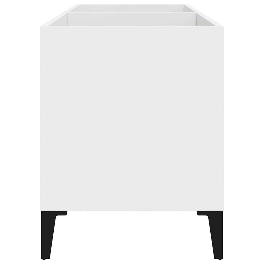 Mobile Porta Dischi Bianco 74,5x38x48 cm in Legno Multistrato