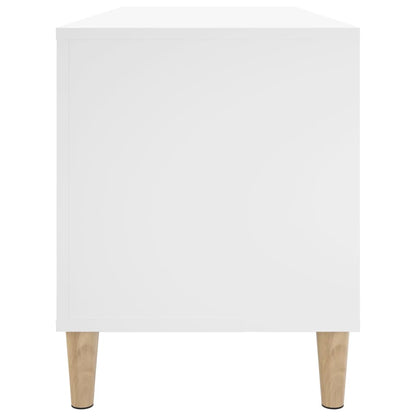 Mobile Porta Dischi Bianco 100x38x48 cm in Legno Multistrato - homemem39