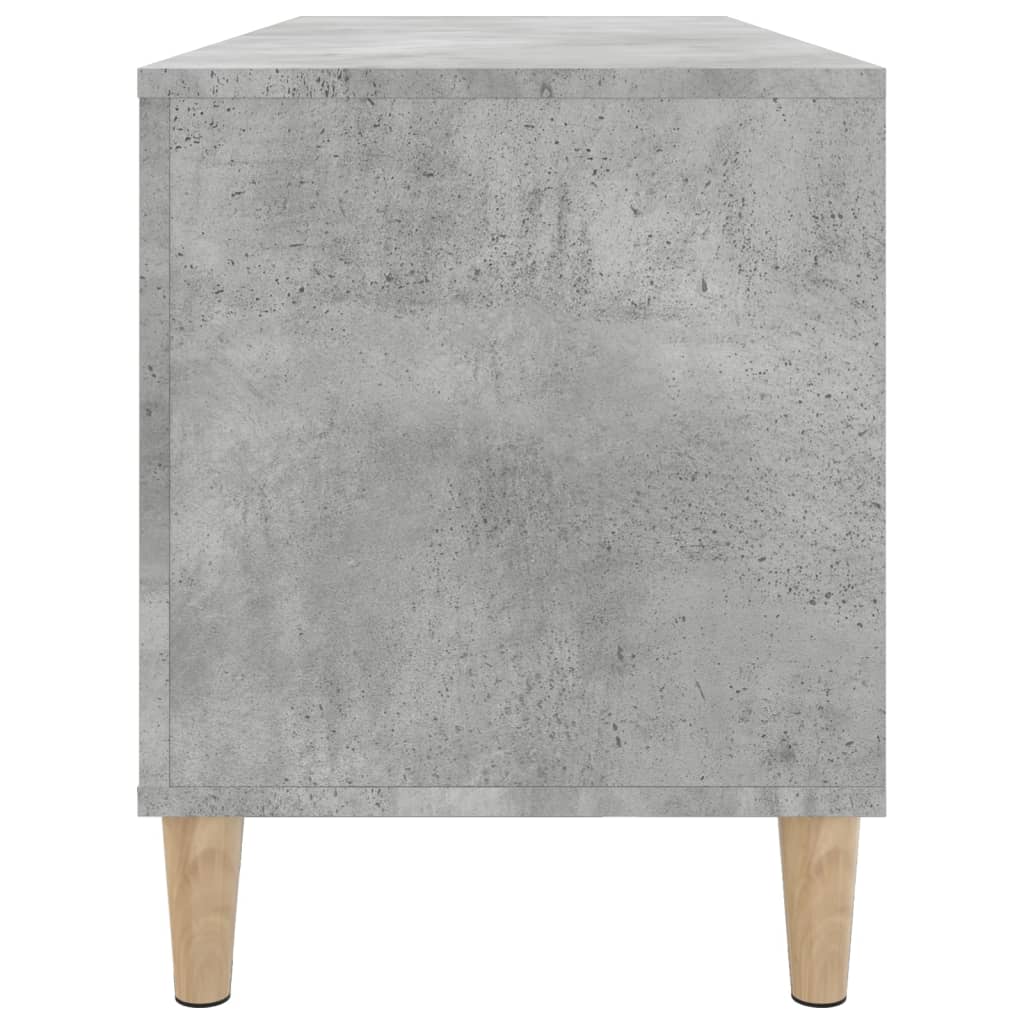 Mobile Porta Dischi Grigio Cemento 100x38x48 Legno Multistrato - homemem39