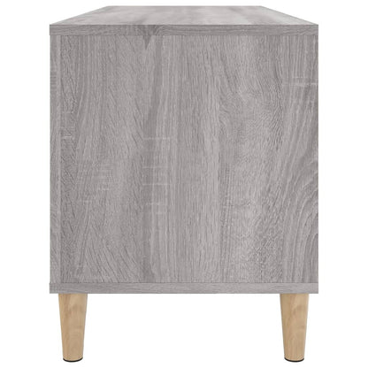 Mobile Porta Dischi Grigio Sonoma 100x38x48cm Legno Multistrato