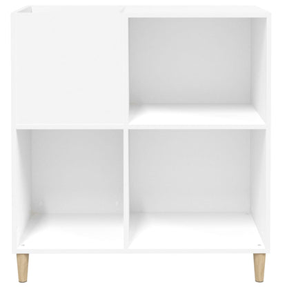 Mobile Porta Dischi Bianco 84,5x38x89 cm in Legno Multistrato - homemem39