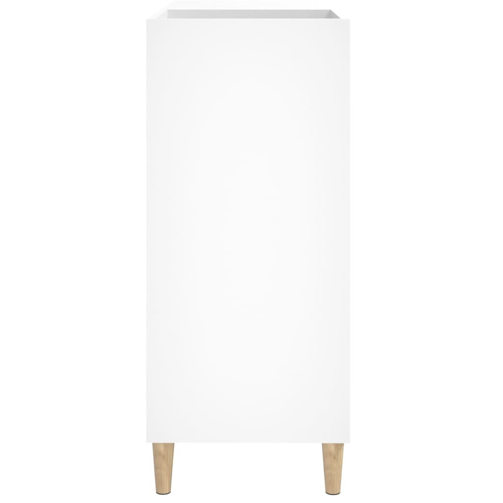 Mobile Porta Dischi Bianco 84,5x38x89 cm in Legno Multistrato - homemem39