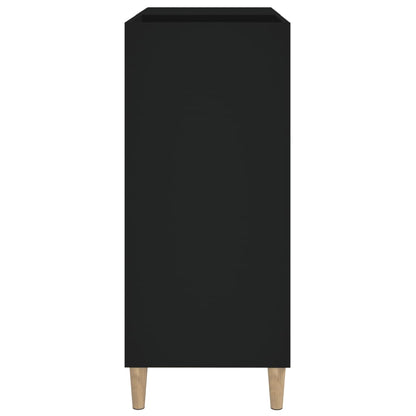 Mobile Porta Dischi Nero 84,5x38x89 cm in Legno Multistrato - homemem39