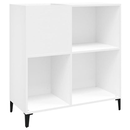 Mobile Porta Dischi Bianco 84,5x38x89 cm in Legno Multistrato - homemem39