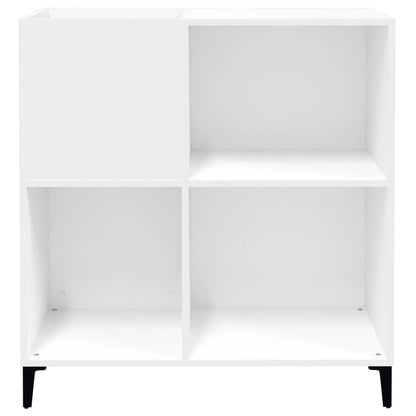 Mobile Porta Dischi Bianco 84,5x38x89 cm in Legno Multistrato - homemem39