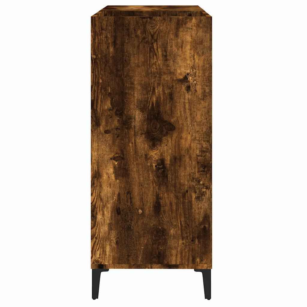 Mobile Porta Dischi Rovere Fumo 84,5x38x89 cm Legno Multistrato - homemem39