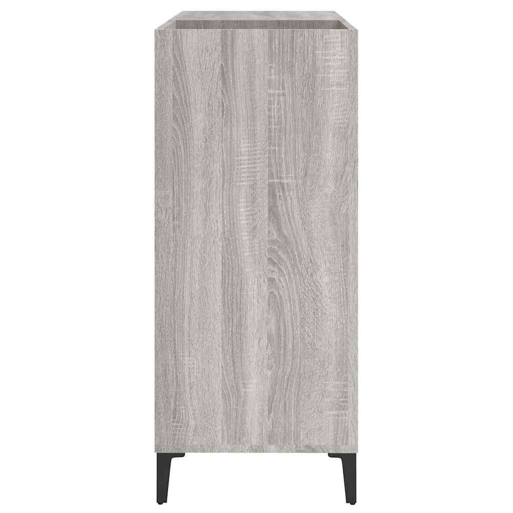 Mobile Porta Dischi Grigio Sonoma 84,5x38x89 Legno Multistrato - homemem39