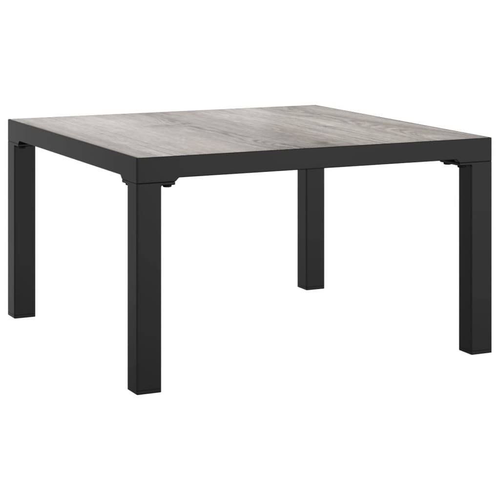Set Salotto da Giardino 9 pz Nero e Grigio in Polyrattan | homemem39