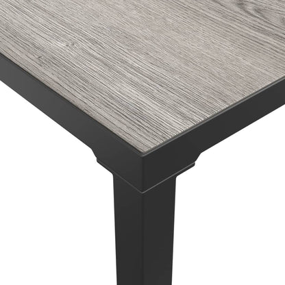 Set Salotto da Giardino 5 pz Nero e Grigio in Polyrattan | homemem39