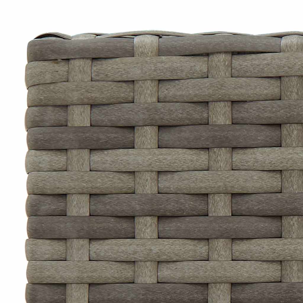 Set da Bar da Giardino 7 pz Grigio in Polyrattan | homemem39