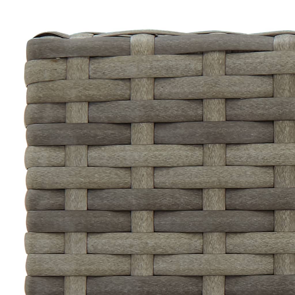 Set da Bar da Giardino 11 pz Grigio in Polyrattan | homemem39