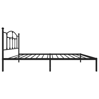 Giroletto con Testiera Metallo Nero 100x200 cm | homemem39