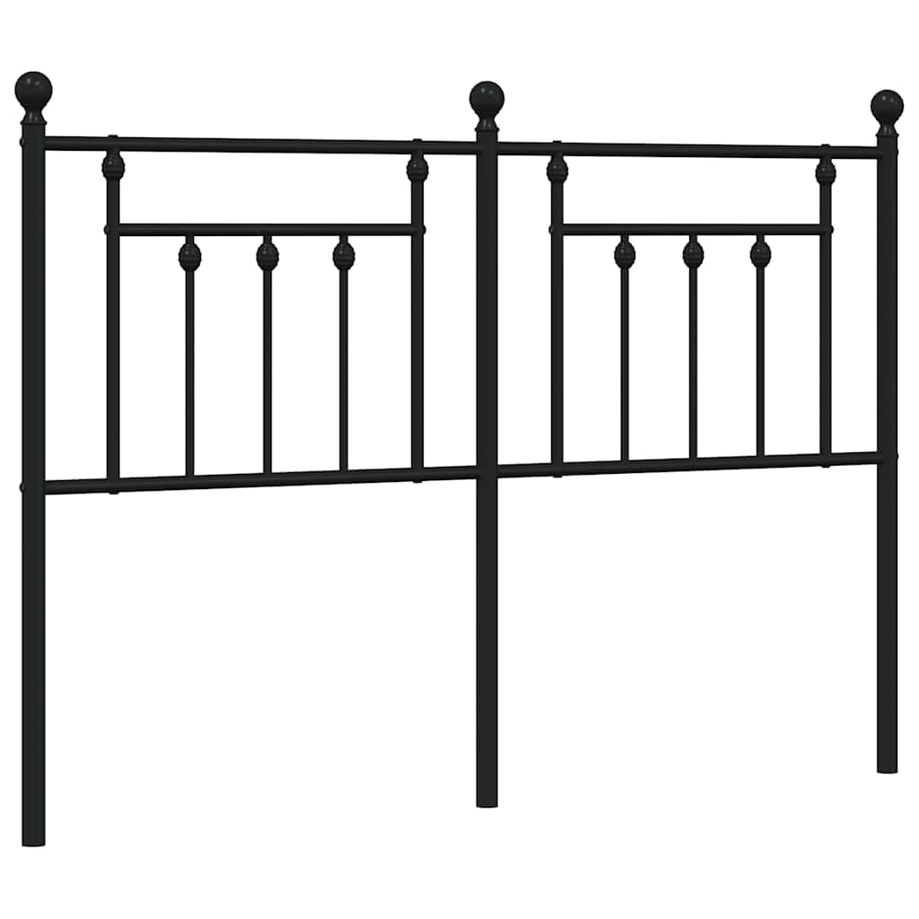 Testiera di Ricambio in Metallo Nero 140 cm | homemem39