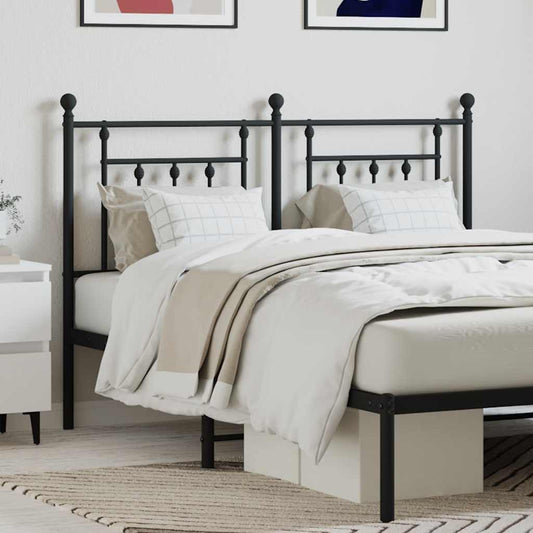Testiera di Ricambio in Metallo Nero 140 cm | homemem39