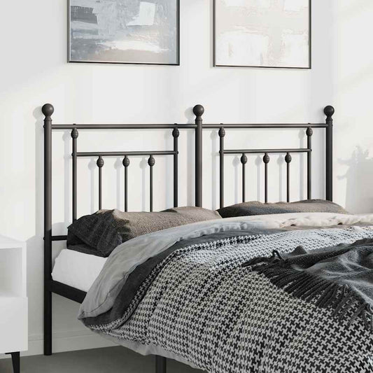 Testiera di Ricambio in Metallo Nero 150 cm | homemem39
