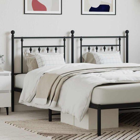 Testiera di Ricambio in Metallo Nero 160 cm - homemem39
