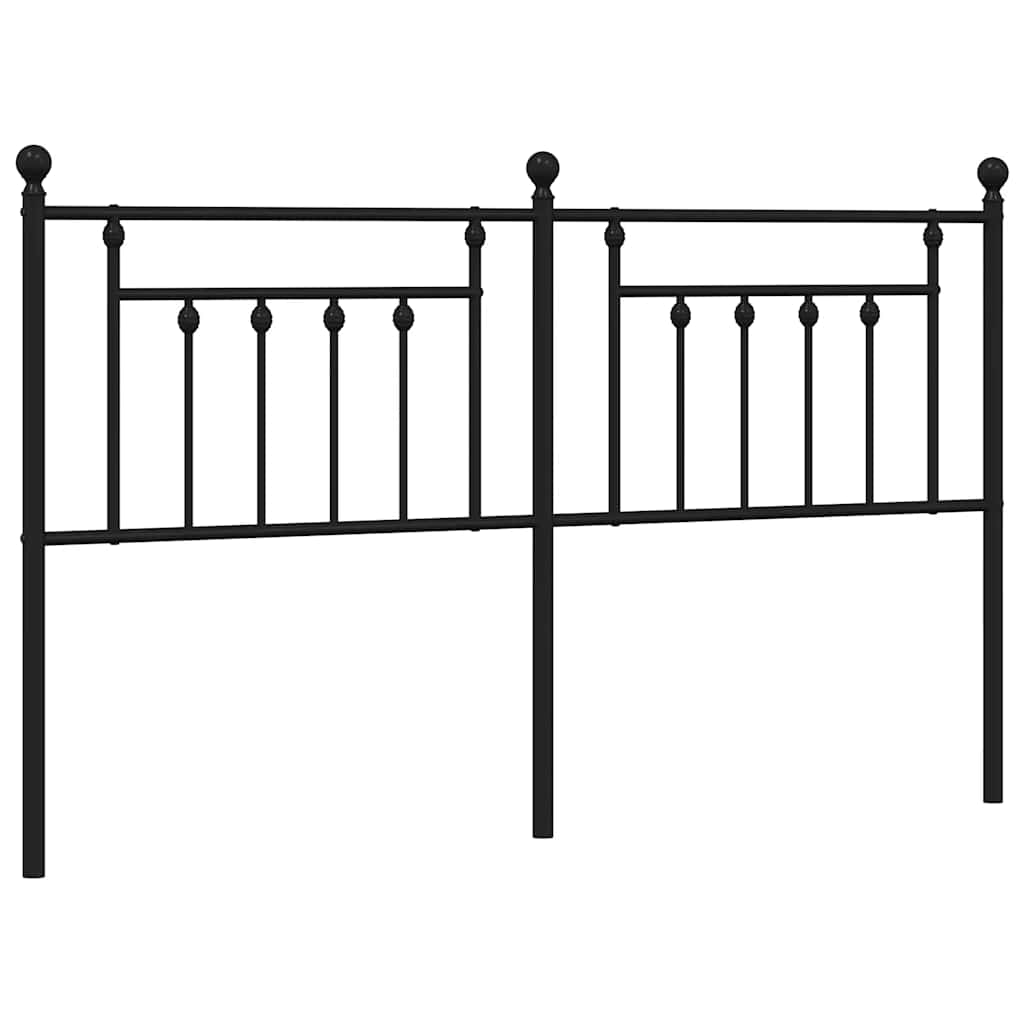Testiera di Ricambio in Metallo Nero 180 cm | homemem39