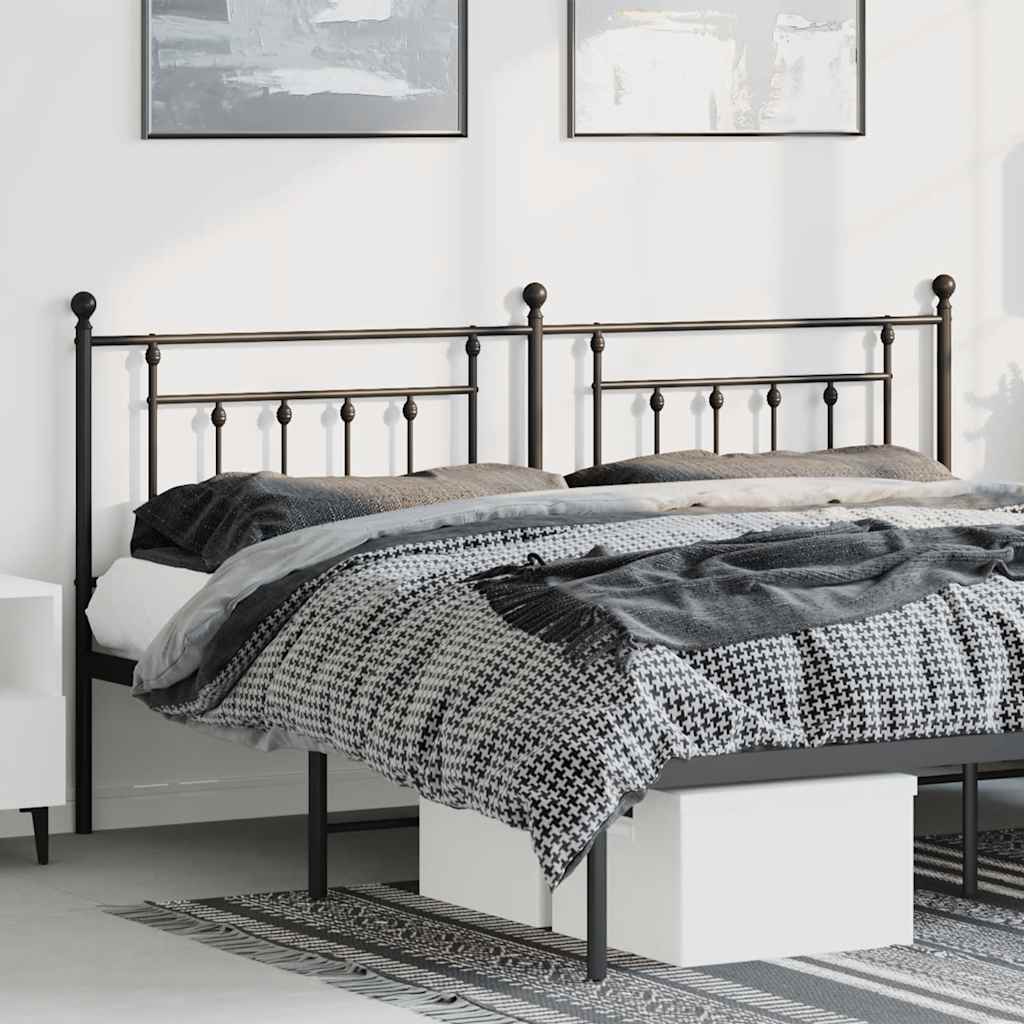 Testiera di Ricambio in Metallo Nero 180 cm | homemem39