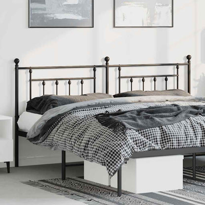 Testiera di Ricambio in Metallo Nero 180 cm | homemem39