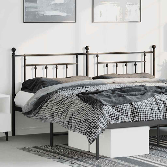 Testiera di Ricambio in Metallo Nero 180 cm | homemem39