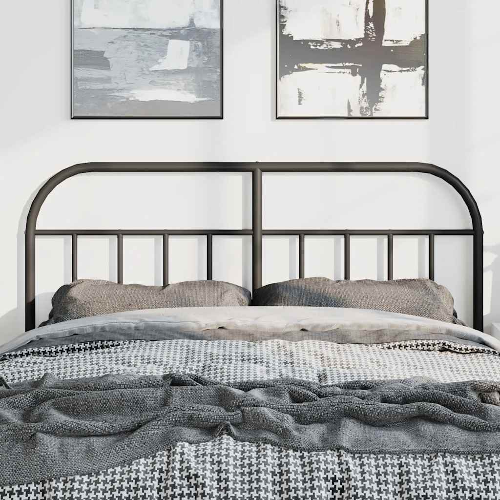 Testiera di Ricambio in Metallo Nero 150 cm | homemem39