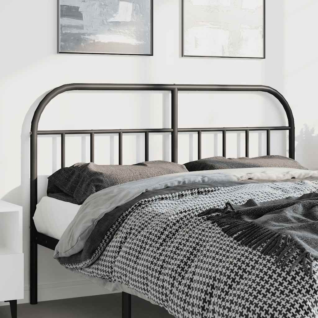 Testiera di Ricambio in Metallo Nero 150 cm | homemem39