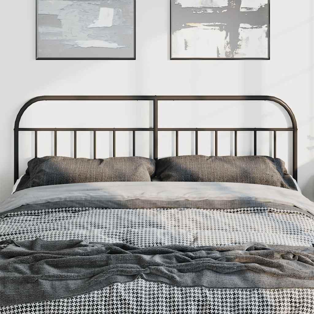 Testiera di Ricambio in Metallo Nero 180 cm | homemem39