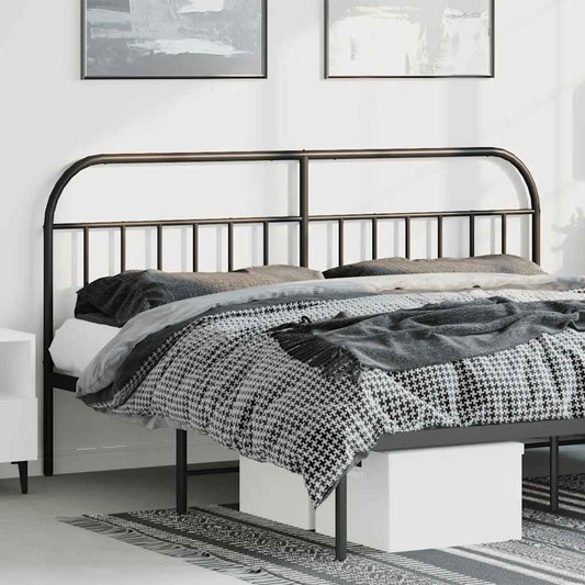 Testiera di Ricambio in Metallo Nero 180 cm | homemem39