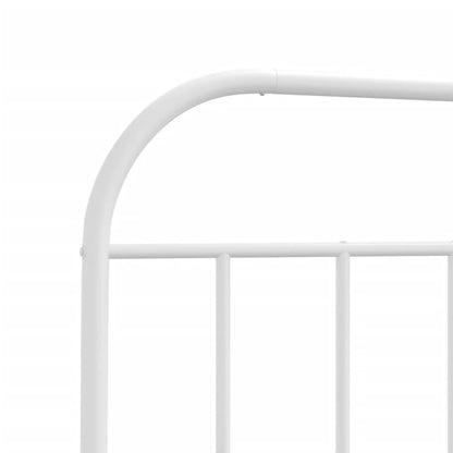 Giroletto con Testiera Metallo Bianco 107x203 cm | homemem39