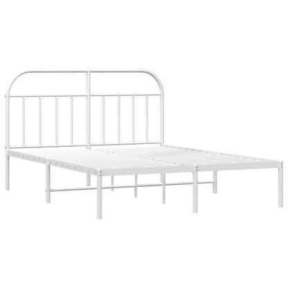 Giroletto con Testiera Metallo Bianco 180x200 cm | homemem39