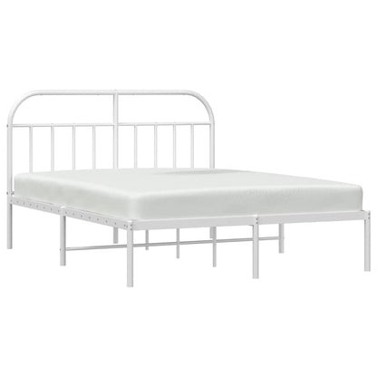 Giroletto con Testiera Metallo Bianco 183x213 cm | homemem39