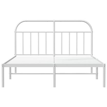Giroletto con Testiera Metallo Bianco 183x213 cm | homemem39