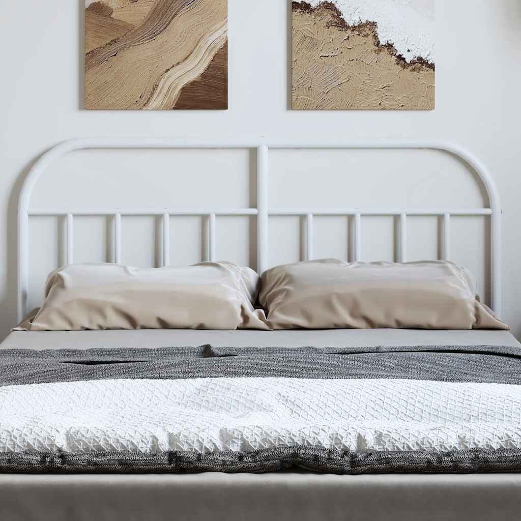 Testiera di Ricambio in Metallo Bianco 135 cm | homemem39