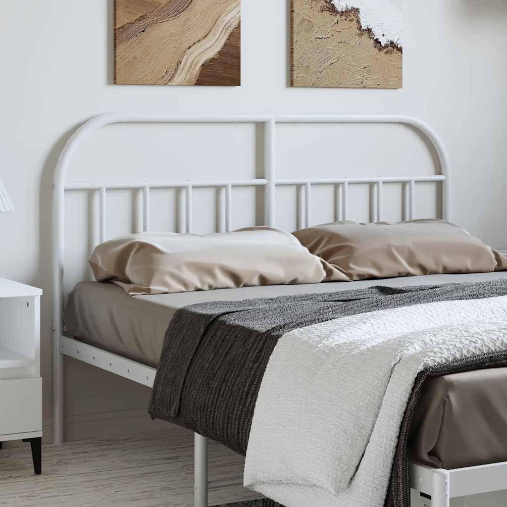 Testiera di Ricambio in Metallo Bianco 135 cm | homemem39