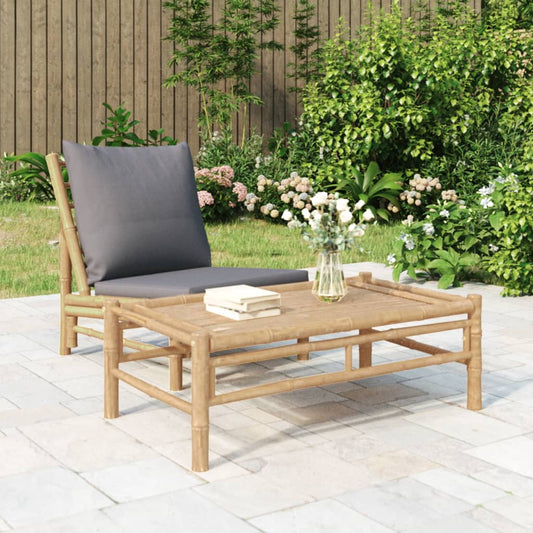 Tavolino da Giardino 100x55x33 cm in Bambù | homemem39