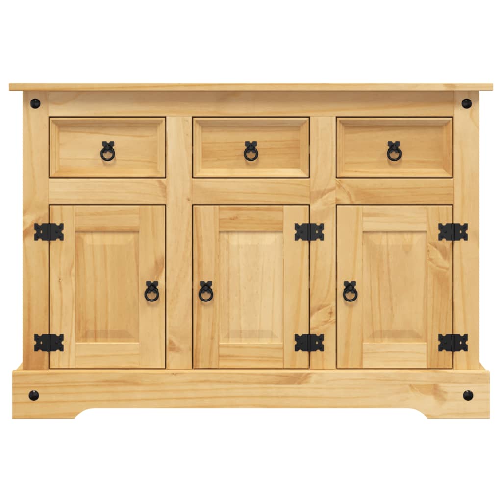 Credenza Corona Marrone 112x44x78 cm Legno di Pino Messicano