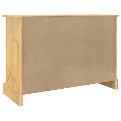 Credenza Corona Marrone 112x44x78 cm Legno di Pino Messicano