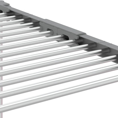 Stendibiancheria 83x(50-55)x(40-85) cm in Alluminio