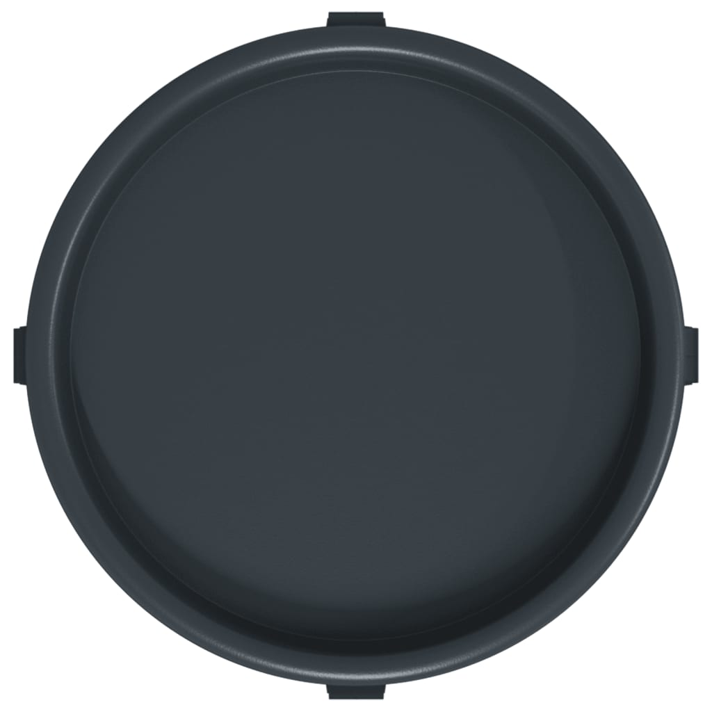 Carrelli per Piante con Ruote 2 pz Grigi Diametro 34 cm 35 kg