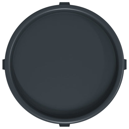 Carrelli per Piante con Ruote 2 pz Grigi Diametro 34 cm 35 kg