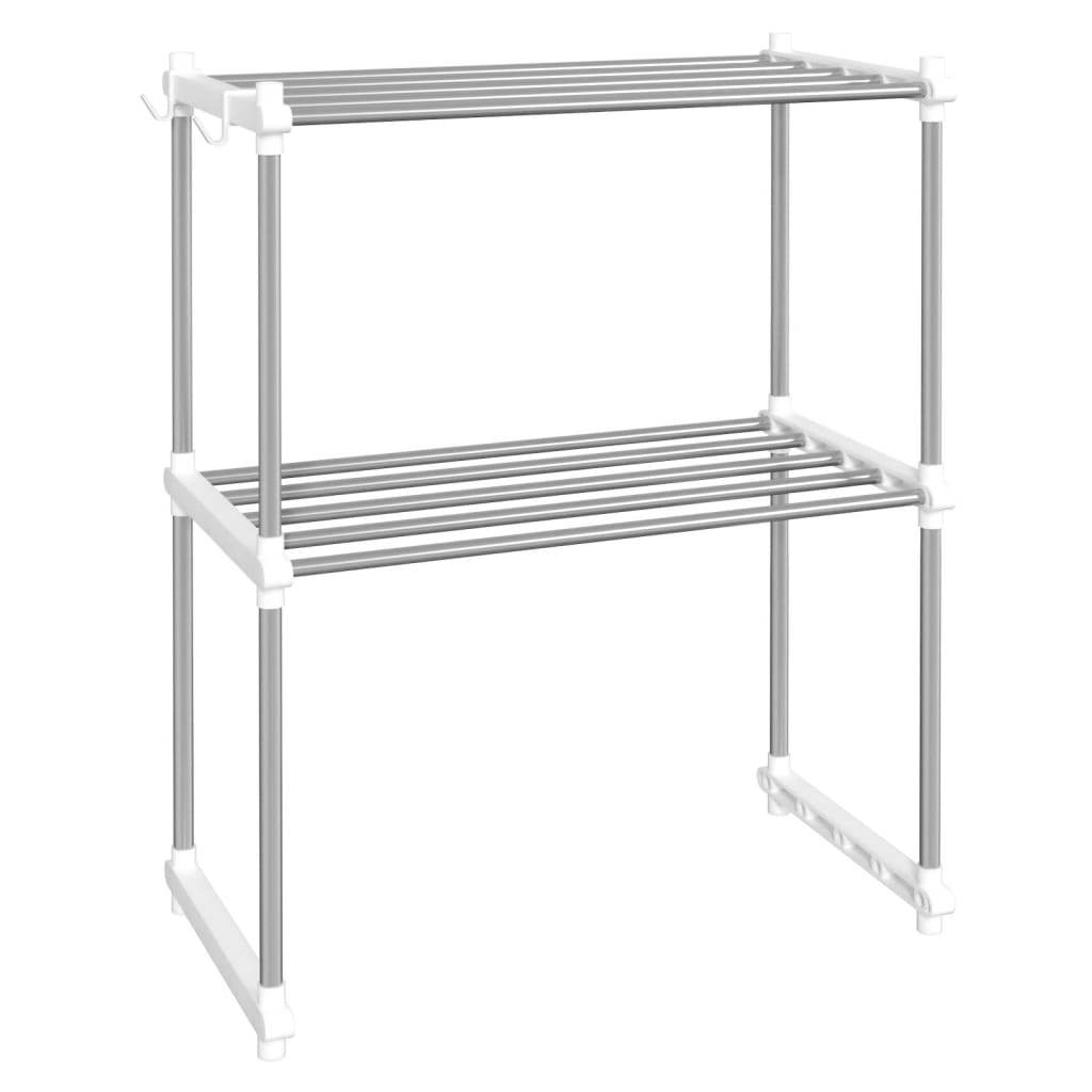 Ripiano per Microonde Bianco 51x27x63 cm in Alluminio | homemem39