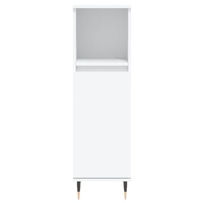 Set di Mobili da Bagno 3 pz Bianco in Legno Multistrato | homemem39
