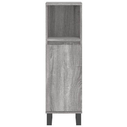 Set Mobili da Bagno 3 pz Grigio Sonoma in Legno Multistrato | homemem39