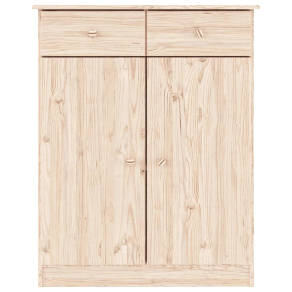 Scarpiera ALTA 77x35x96 cm in Legno Massello di Pino - homemem39