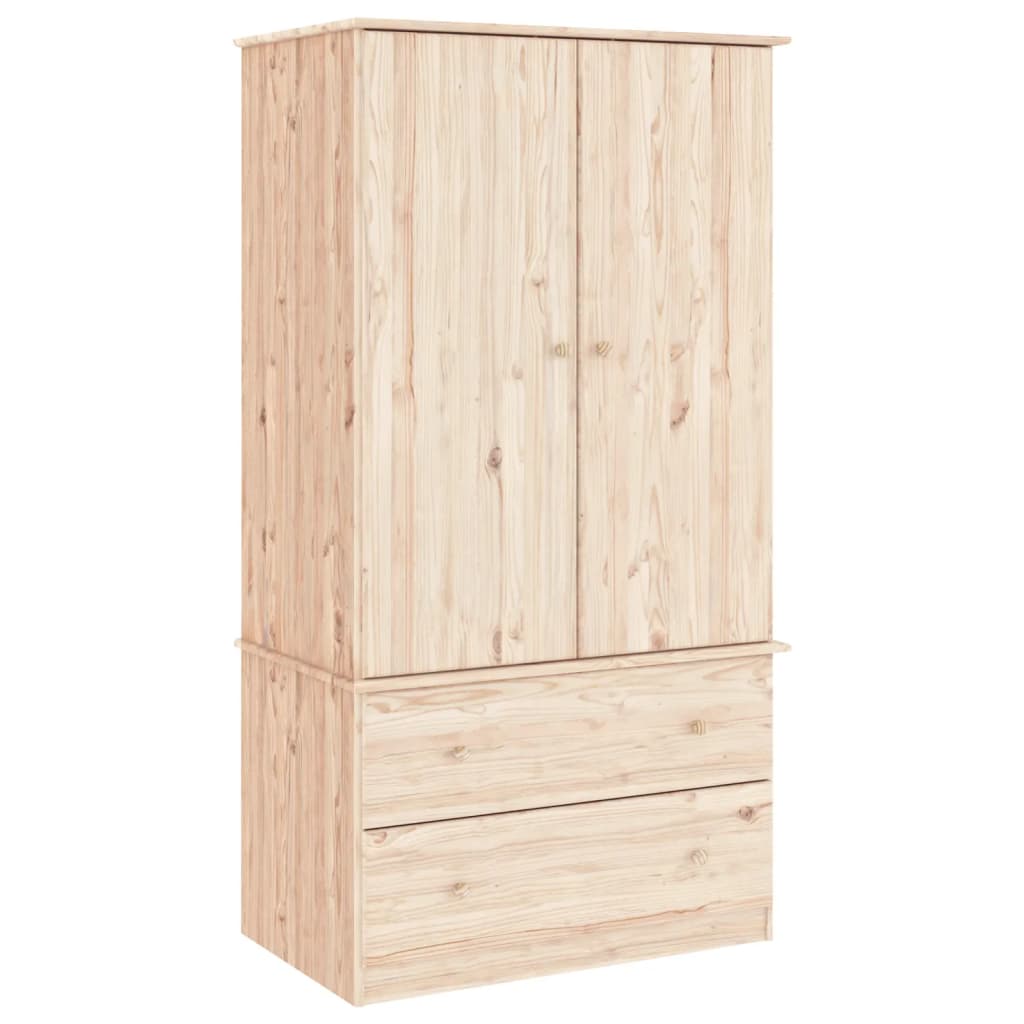 ALTA wardrobe 90x55x170 cm in solid pine wood