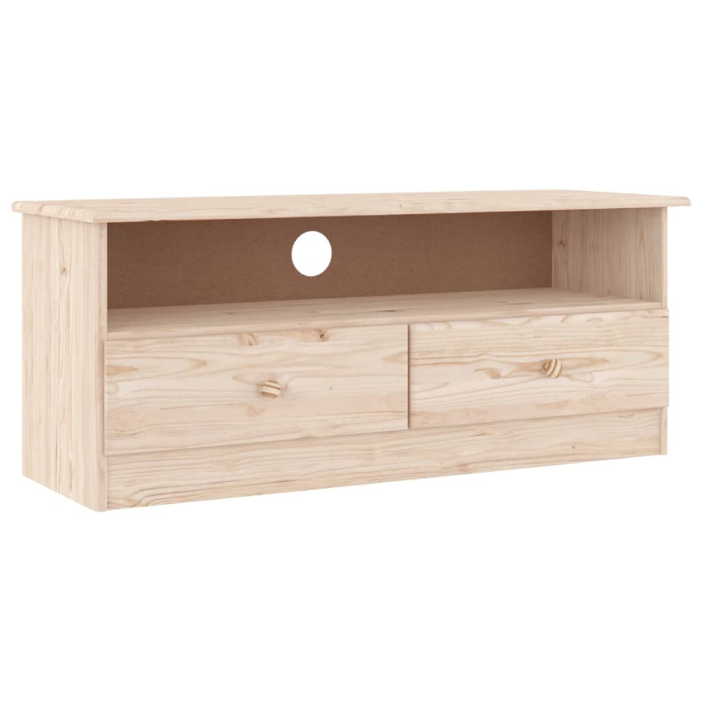TV Cabinet with Drawers HIGH 100x35x41 cm Solid Pine Wood